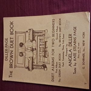 Diller-Page The Brown Duet Book - Duet Albums For Two Beginners Piano Book